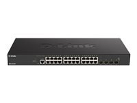 D-LINK Smart+ L2+ 24 ports Switch 10GbE copper & 4 ports 10G/25G SFP28