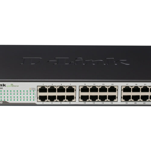 D-LINK SWITCH 24 PORTS 10/100/1000 MBPS RACKABLE – NON MANAGEABLE