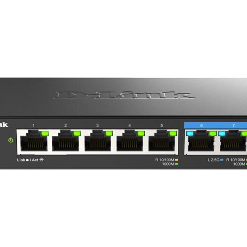 D-LINK Switch 5 Gigabit ports & 2 Multigigabit ports 2.5Gps