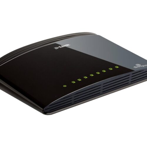 D-LINK Switch 8 Ports RJ45 10/100 MBPS Non Rackable – Non Manageable