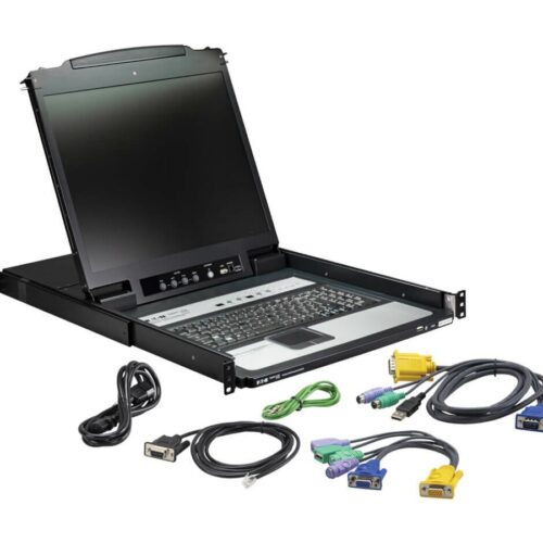 EATON 16Port KVM with 19p LCD Console w 8 cables French version