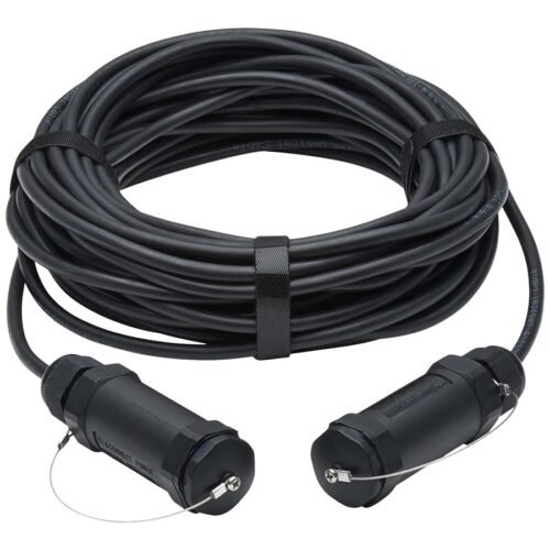 EATON High-Speed Armored HDMI Fiber Active Optical Cable AOC with Hooded Connectors 4K 60Hz HDR IP68 M/M Black 30m