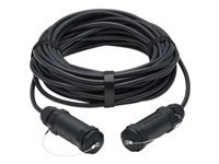 EATON High-Speed Armored HDMI Fiber Active Optical Cable AOC with Hooded Connectors 4K 60Hz HDR IP68 M/M Black 30m