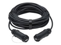 EATON High-Speed Armored HDMI Fiber Active Optical Cable AOC with Hooded Connectors 4K 60Hz HDR IP68 M/M Black 50m