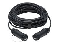 EATON High-Speed Armored HDMI Fiber Active Optical Cable AOC with Hooded Connectors and Reel 4K 60Hz HDR IP68 M/M Black 100m