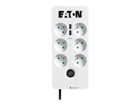 EATON Multiprises parafoudre 10A Protection Box 6 prises FR Port USB