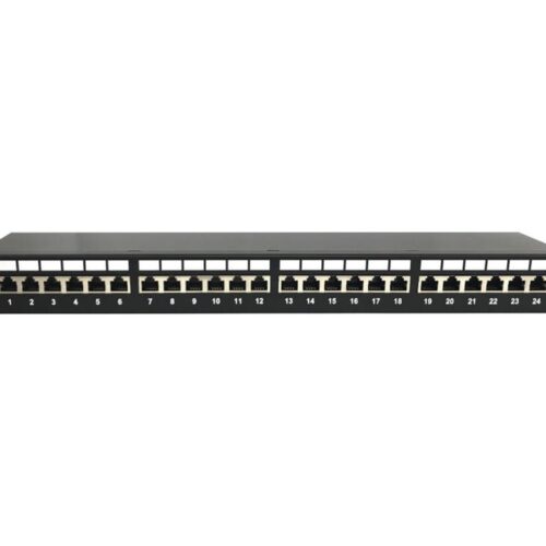 EATON Patch Panel 1U 24 Port CAT6A Shielded 10Gbps 110 Punch Down RJ45