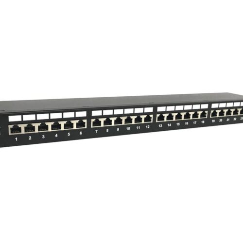 EATON Patch Panel 1U 24 Port CAT6A Shielded 10Gbps 110 Punch Down RJ45