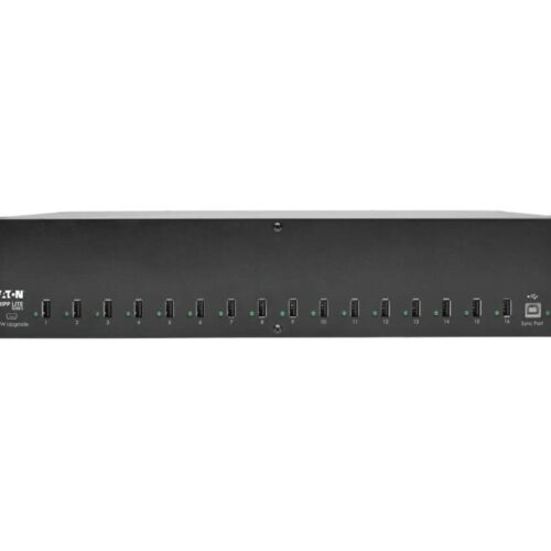 EATON TRIPPLITE 16-Port USB Charging Station with Syncing 230V 5V 40A 200W USB Charger Output 2U Rack-Mount
