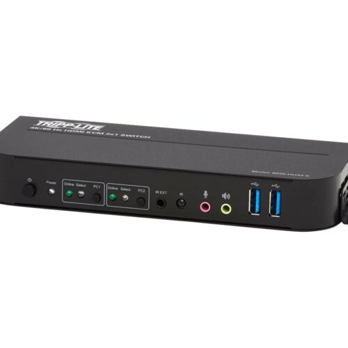EATON TRIPPLITE 2-Port HDMI/USB KVM Switch 4K 60Hz HDR HDCP 2.2 IR USB Sharing USB 3.0 Cables