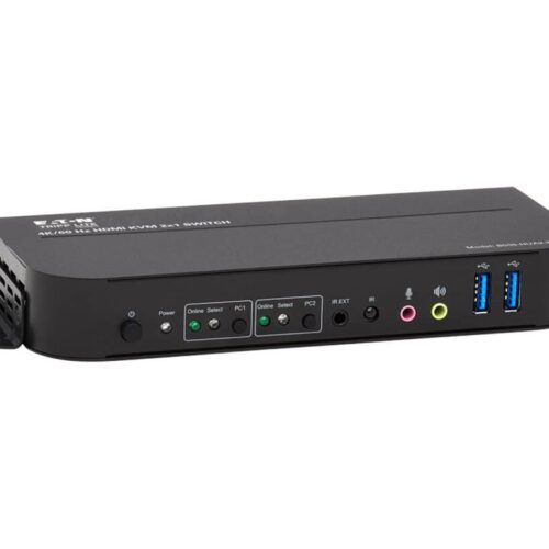 EATON TRIPPLITE 2-Port HDMI/USB KVM Switch 4K 60Hz HDR HDCP 2.2 IR USB Sharing USB 3.0 Cables