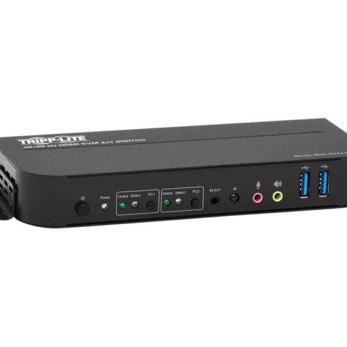 EATON TRIPPLITE 2-Port HDMI/USB KVM Switch 4K 60Hz HDR HDCP 2.2 IR USB Sharing USB 3.0 Cables