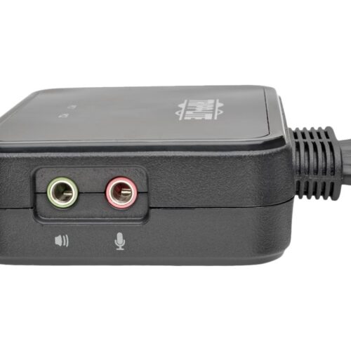 EATON TRIPPLITE 2-Port USB/HD Cable KVM Switch with Audio/Video Cables and USB Peripheral Sharing