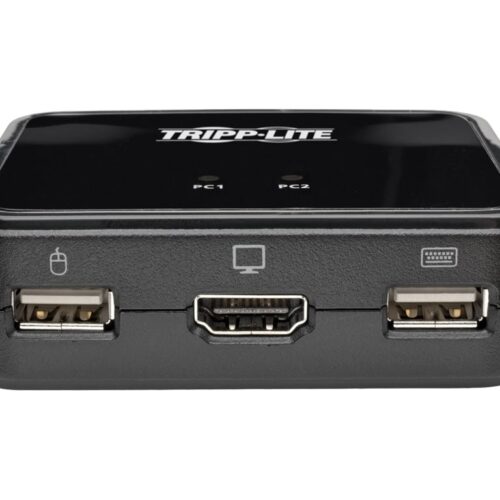 EATON TRIPPLITE 2-Port USB/HD Cable KVM Switch with Audio/Video Cables and USB Peripheral Sharing
