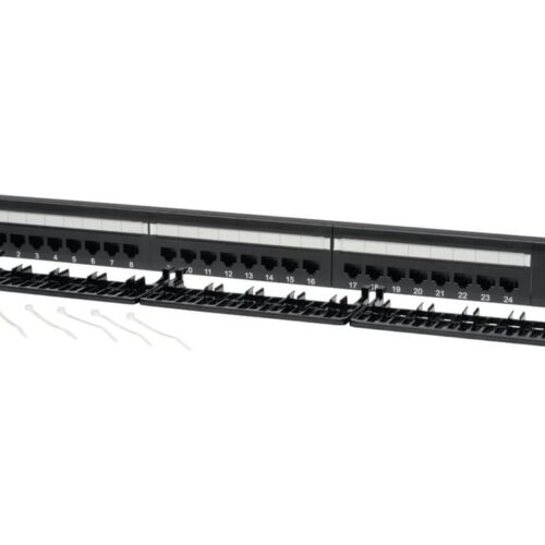 EATON TRIPPLITE 24-Port 1U Rack-Mount Cat6/Cat5 110 Patch Panel 568B RJ45 Ethernet TAA
