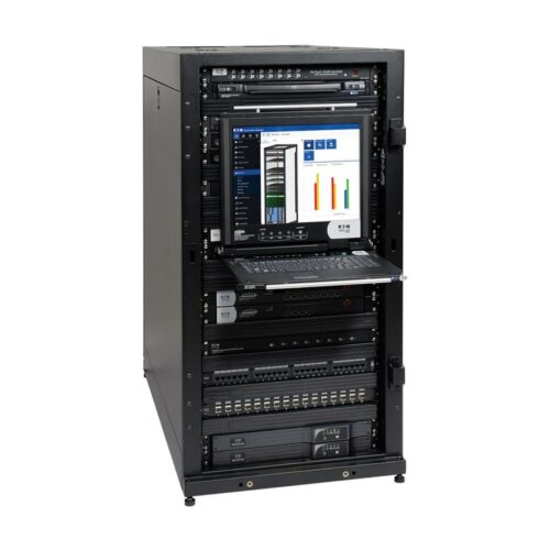 EATON TRIPPLITE 25U SmartRack Standard-Depth Half-Height Server Rack Enclosure Doors and Side Panels