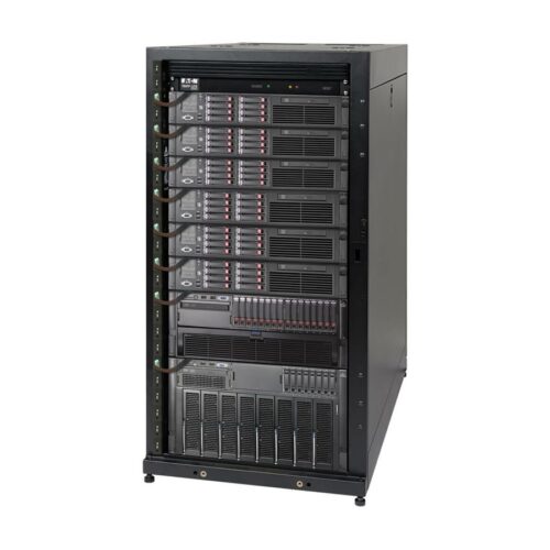 EATON TRIPPLITE 25U SmartRack Standard-Depth Half-Height Server Rack Enclosure Doors and Side Panels