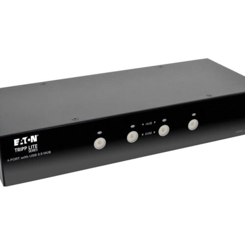 EATON TRIPPLITE 4-Port DisplayPort KVM Switch with Audio Cables and USB 3.0 SuperSpeed Hub