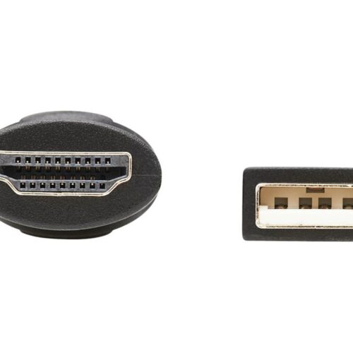 EATON TRIPPLITE 4-Port Presentation Adapter 4K 60Hz 4:4:4 HDMI DP USB-C and 1080p VGA to HDMI Built-In Cables