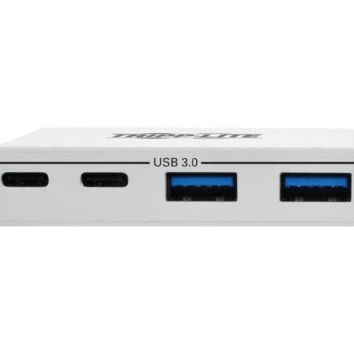 EATON TRIPPLITE 4-Port USB-C Hub USB C to 2x USB-A 2x USB-C USB 3.0 White
