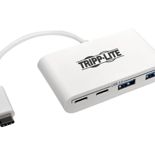 EATON TRIPPLITE 4-Port USB-C Hub USB C to 2x USB-A 2x USB-C USB 3.0 White