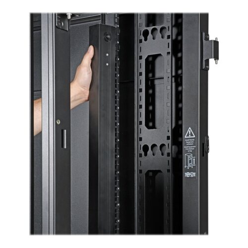 EATON TRIPPLITE 42U SmartRack Wide Standard-Depth Rack Enclosure Cabinet with Doors and Side Panels