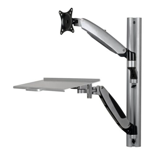 EATON TRIPPLITE Adjustable-Height Wall-Mount Sit-Stand Workstation Single-Display