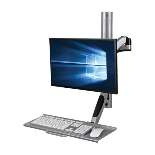 EATON TRIPPLITE Adjustable-Height Wall-Mount Sit-Stand Workstation Single-Display