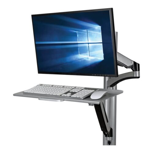 EATON TRIPPLITE Adjustable-Height Wall-Mount Sit-Stand Workstation Single-Display