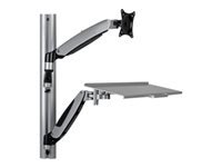 EATON TRIPPLITE Adjustable-Height Wall-Mount Sit-Stand Workstation Single-Display