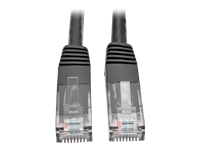EATON TRIPPLITE Cat6 Gigabit Molded UTP Ethernet Cable RJ45 M/M Black 1 ft. 0.31 m