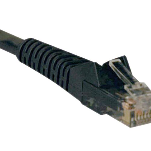 EATON TRIPPLITE Cat6 Gigabit Snagless Molded UTP Ethernet Cable RJ45 M/M Black 3ft. 0.91m