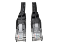 EATON TRIPPLITE Cat6 Gigabit Snagless Molded UTP Ethernet Cable RJ45 M/M Black 3ft. 0.91m