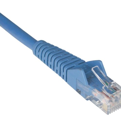 EATON TRIPPLITE Cat6 Gigabit Snagless Molded UTP Ethernet Cable RJ45 M/M Blue 1ft. 0.31m