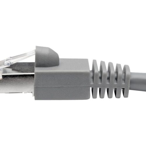 EATON TRIPPLITE Cat6a 10G-Certified Snagless Shielded STP Ethernet Cable RJ45m/M PoE Gray 7 ft. 2.13m