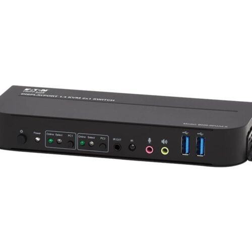 EATON TRIPPLITE Commutateur KVM 2 ports DisplayPort/USB 4K 60 Hz HDR HDCP 2.2 IR DP 1.4 partage USB câbles USB 3.0