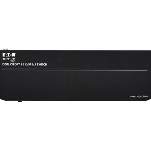 EATON TRIPPLITE Commutateur KVM 4 ports DisplayPort/USB 4K 60 Hz HDR HDCP 2.2 IR DP 1.4 partage USB