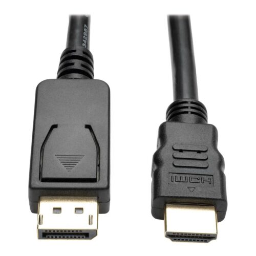 EATON TRIPPLITE DisplayPort 1.2 to HDMI Adapter Cable DP with Latches to HDMI M/M 4K 6ft. 1.8m