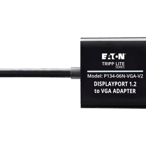 EATON TRIPPLITE DisplayPort to VGA Active Adapter Video Converter DP ver 1.2 M/F 6p 15.24cm