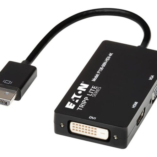 EATON TRIPPLITE DisplayPort to VGA/DVI/HDMI All-in-One Converter Adapter DP ver 1.2 4K 30 HDMI