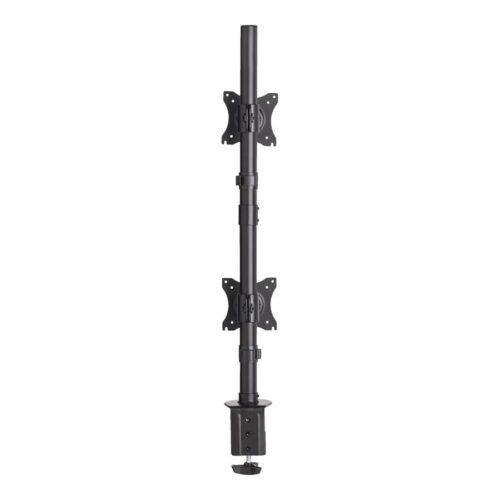 EATON TRIPPLITE Dual Vertical Flat-Screen Desk Stand/Clamp Mount 15inch to 27inch Flat-Screen Displays