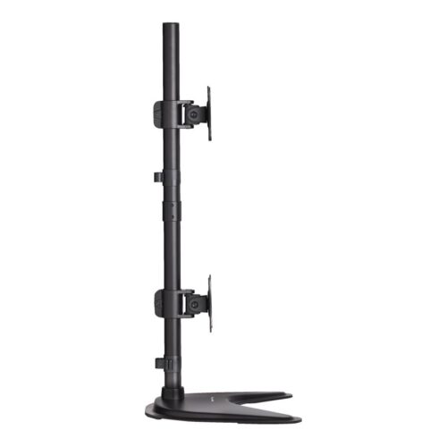 EATON TRIPPLITE Dual Vertical Flat-Screen Desk Stand/Clamp Mount 15inch to 27inch Flat-Screen Displays