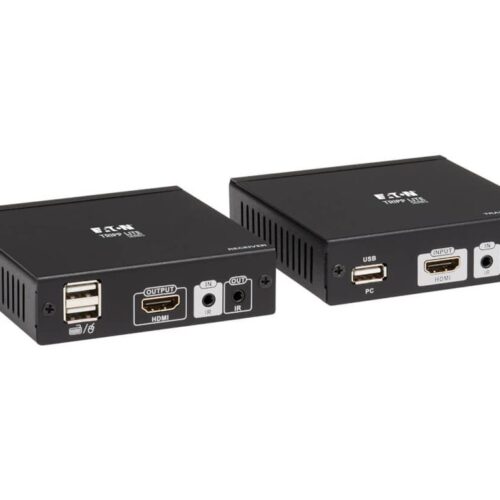 EATON TRIPPLITE HDMI HDBaseT KVM Console Extender over Cat6 2 USB Ports IR 4K 30Hz 130ft. 1080p 230ft.