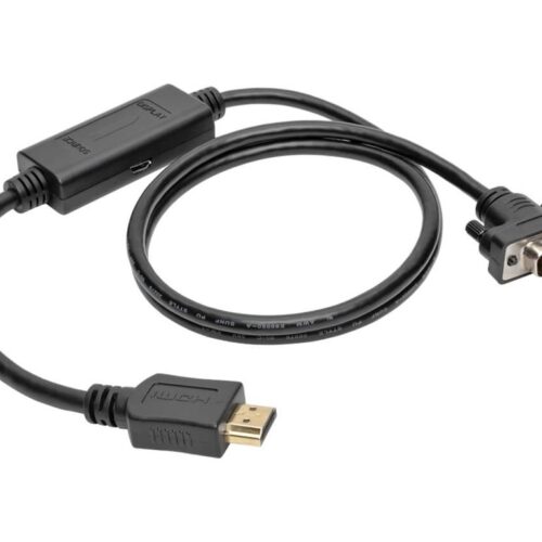 EATON TRIPPLITE HDMI to VGA Active Adapter Cable HDMI to Low-Profile HD15 M/M 3ft. 0.9m
