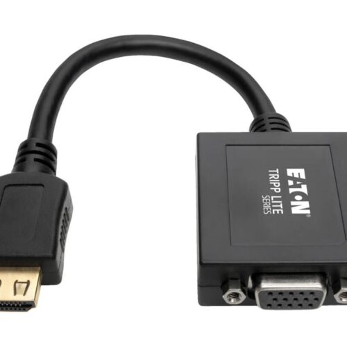 EATON TRIPPLITE HDMI to VGA with Audio Converter Cable Adapter for Ultrabook/Laptop/Desktop PC M/F 6-in. 15.24 cm