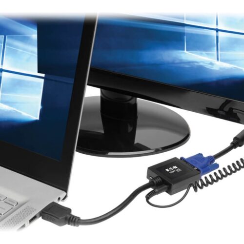 EATON TRIPPLITE HDMI to VGA with Audio Converter Cable Adapter for Ultrabook/Laptop/Desktop PC M/F 6-in. 15.24 cm