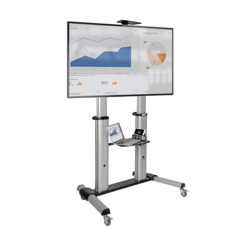 EATON TRIPPLITE Heavy-Duty Rolling TV Stand Height Adjustable 60p 100p Screens