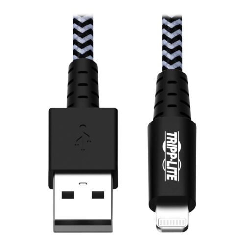 EATON TRIPPLITE Heavy-Duty USB-A to Lightning Sync/Charge Cable MFi Certified – M/M USB 2.0 3ft. 0.91m