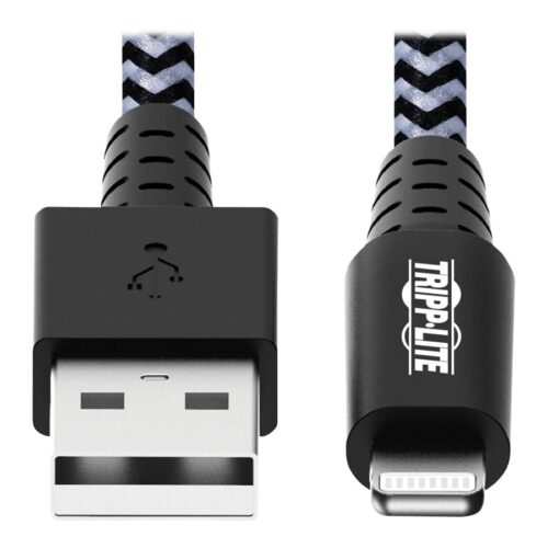 EATON TRIPPLITE Heavy-Duty USB-A to Lightning Sync/Charge Cable MFi Certified – M/M USB 2.0 3ft. 0.91m