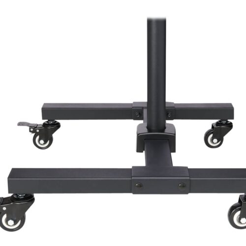 EATON TRIPPLITE Mobile TV Stand – Height Adjustable 13inch to 42inch TVs and Monitors Locking Casters Black